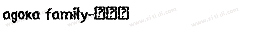 agoka family字体转换
